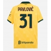 Camisa de Futebol AC Milan Strahinja Pavlovic #31 Equipamento Alternativo 2025-26 Manga Curta